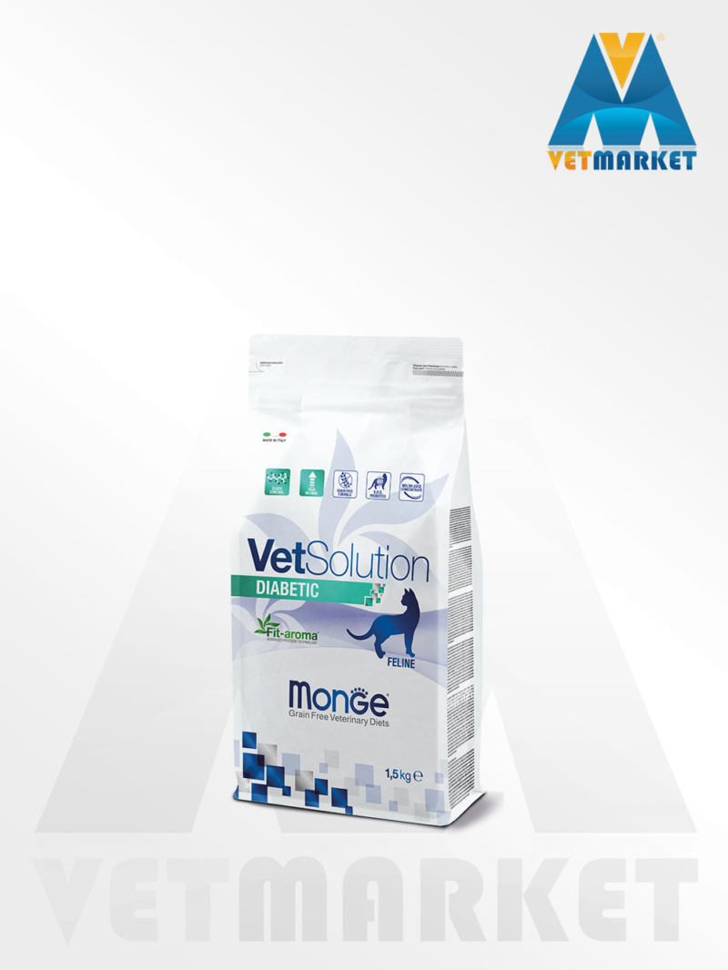 MONGE VetSolution Diabetic CAT 1.5kg - VETMARKET Beograd